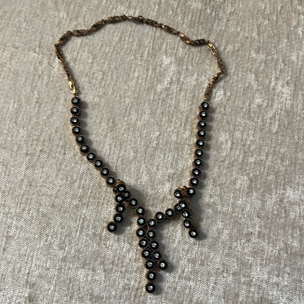 Vintage diamond necklace and earring  set